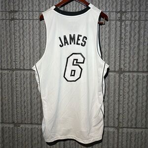 Adidas Miami Heat 2012 Lebron James #6 White Hot Jersey XL RARE